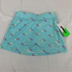 Prince girl’s core fashion skort cayman sea racquets Blue size m nwt